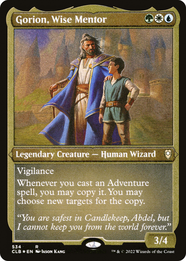 Gorion, Wise Mentor (Foil Etched) (CLB-534) - Commander Legends: Battle for Baldur's Gate Foil
