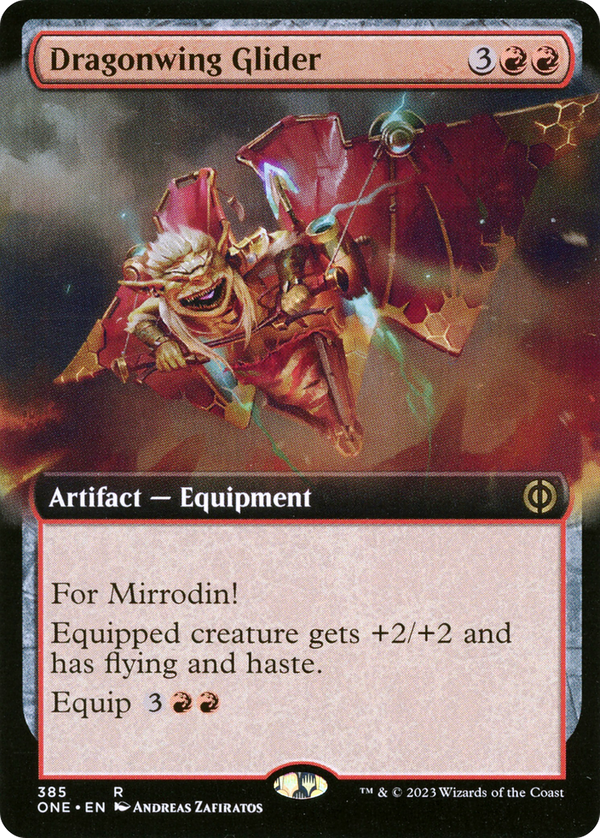Dragonwing Glider (Extended Art) (ONE-385) - Phyrexia: All Will Be One: (Extended Art) Foil