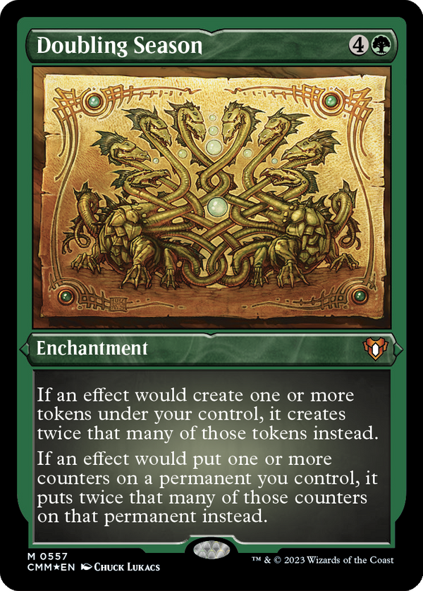 Doubling Season (Foil Etched) (CMM-557) - Commander Masters Foil