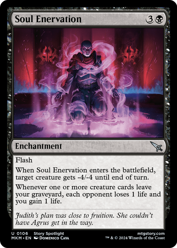 Soul Enervation (MKM-106) - Murders at Karlov Manor Foil