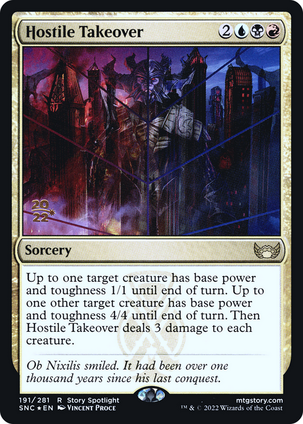 Hostile Takeover (PRE-191) - Streets of New Capenna Promos Foil