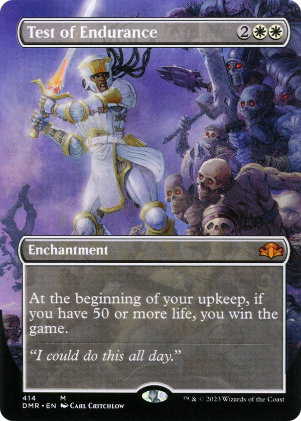 Test of Endurance (Borderless) (DMR-414) - Dominaria Remastered