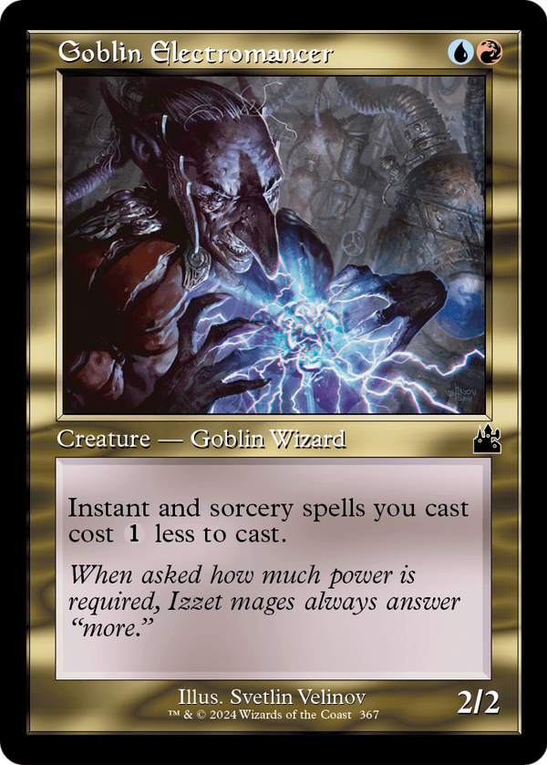 Goblin Electromancer (Retro Frame) (RVR-367) - Ravnica Remastered Foil