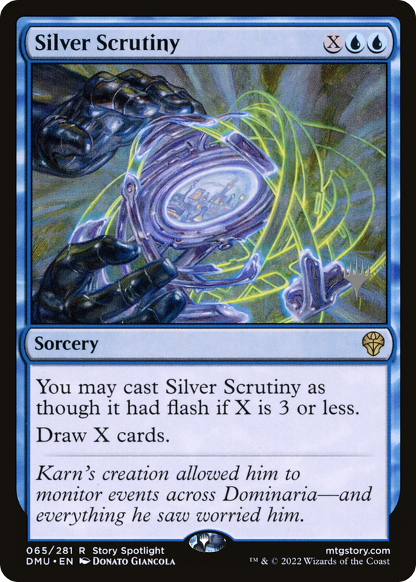 Silver Scrutiny (PPDMU-065) - Dominaria United Promos Foil