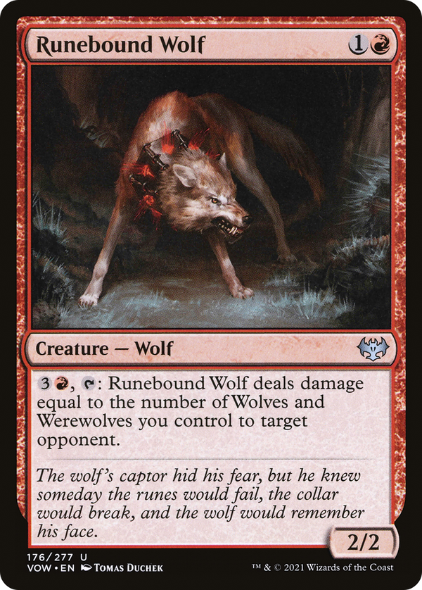Runebound Wolf (VOW-176) - Innistrad: Crimson Vow