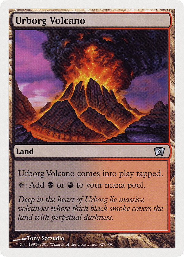 Urborg Volcano (8ED-327) - 8th Edition Foil