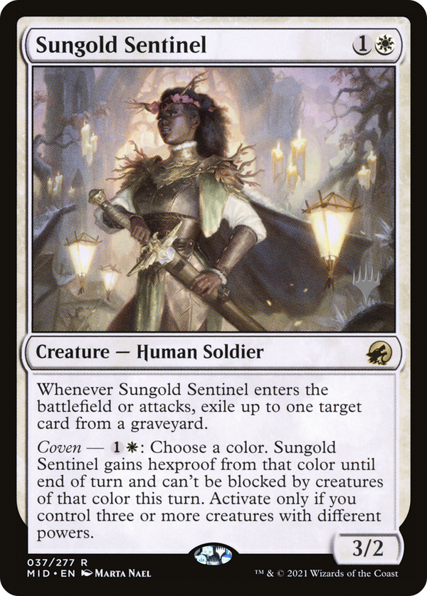 Sungold Sentinel (PPMID-037) - Innistrad: Midnight Hunt Promos