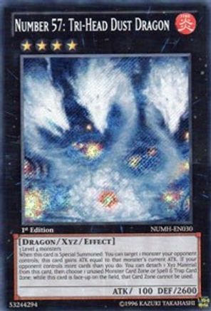 Number 57: Tri-Head Dust Dragon (NUMH-EN030) - Number Hunters 1st Edition