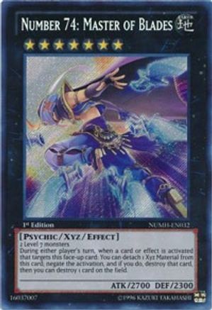 Number 74: Master of Blades (NUMH-EN032) - Number Hunters Unlimited