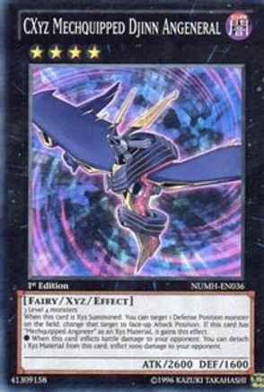 CXyz Mechquipped Djinn Angeneral (NUMH-EN036) - Number Hunters Unlimited