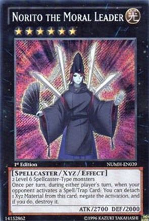 Norito the Moral Leader (NUMH-EN039) - Number Hunters 1st Edition