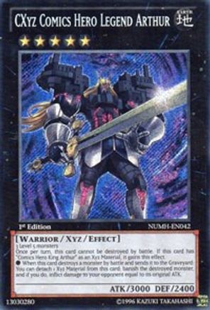 CXyz Comics Hero Legend Arthur (NUMH-EN042) - Number Hunters 1st Edition