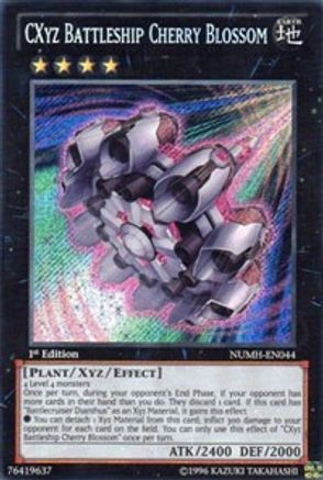 CXyz Battleship Cherry Blossom (NUMH-EN044) - Number Hunters Unlimited