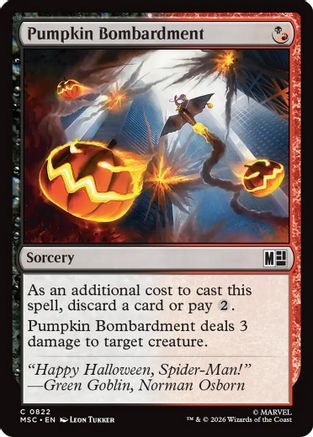 Pumpkin Bombardment (MSC-822) - Commander: Marvel Super Heroes