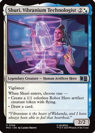 Shuri, Vibranium Technologist (MSC-746) - Commander: Marvel Super Heroes Foil