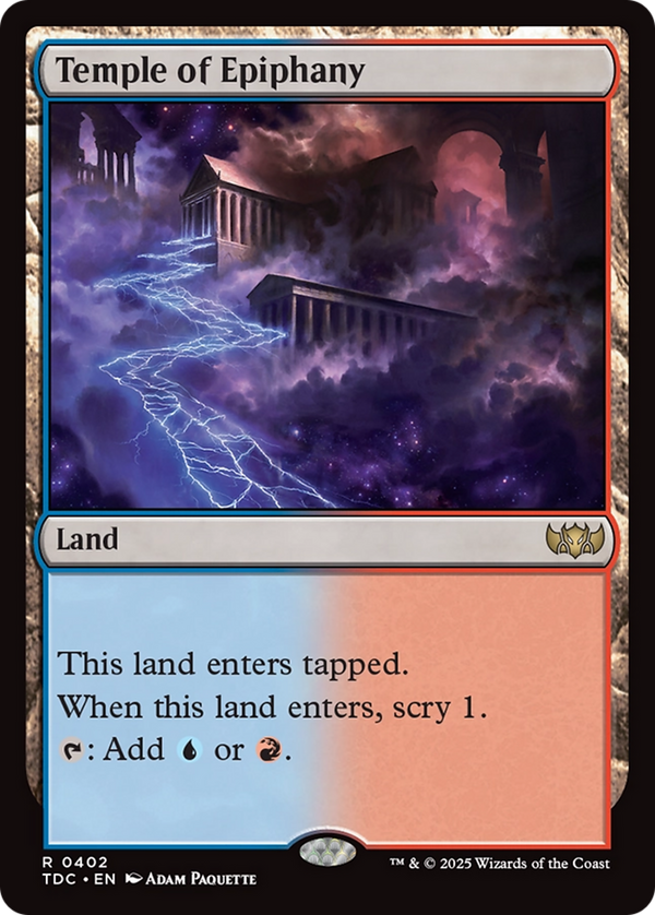 Temple of Epiphany (TDC-402) - Commander: Tarkir: Dragonstorm