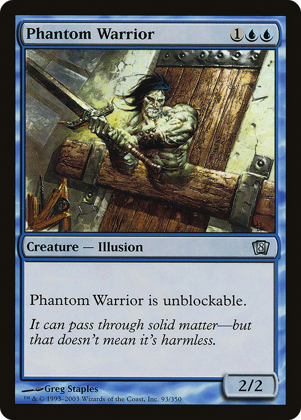 Phantom Warrior (8ED-093) - 8th Edition