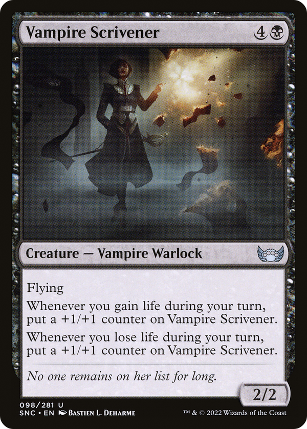 Vampire Scrivener (SNC-098) - Streets of New Capenna Foil