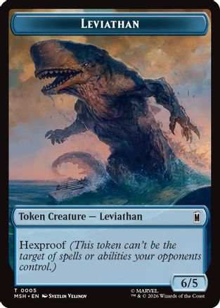 Leviathan // Food Double-Sided Token (MSH-5 // 19) - Marvel Super Heroes Foil