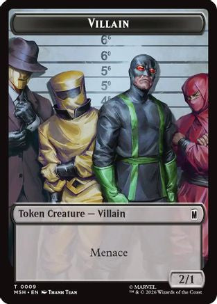 Villain // Soldier Double-Sided Token (MSH-9 // 3) - Marvel Super Heroes