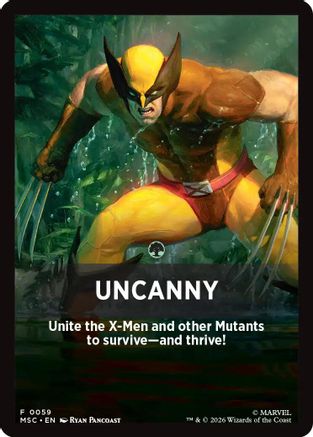 Uncanny Theme Card (MSC-059) - Commander: Marvel Super Heroes