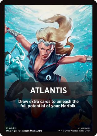 Atlantis Theme Card (MSC-022) - Commander: Marvel Super Heroes