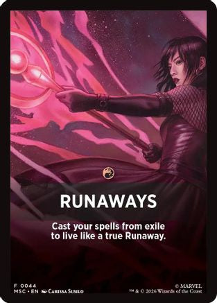 Runaways Theme Card (MSC-044) - Commander: Marvel Super Heroes
