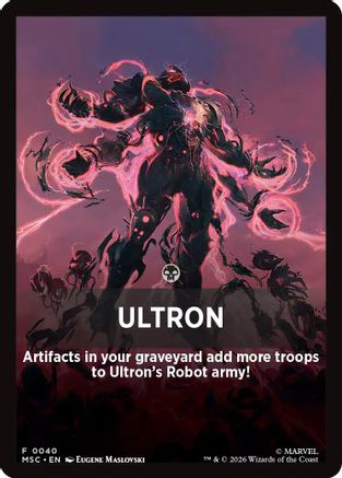 Ultron Theme Card (MSC-040) - Commander: Marvel Super Heroes
