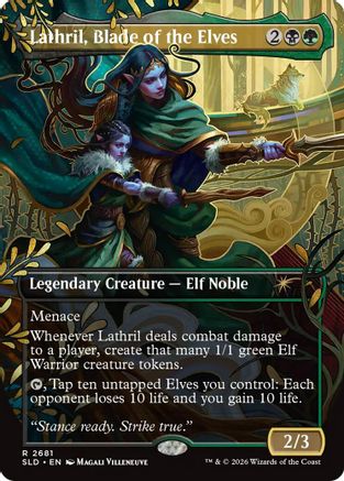 Lathril, Blade of the Elves (SLD-2681) - Secret Lair Drop Series Foil