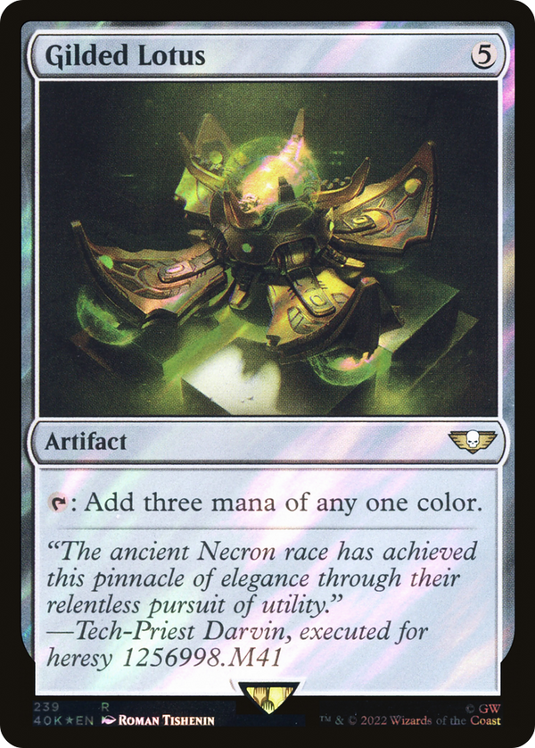 Gilded Lotus (Surge Foil) (40K-239) - Warhammer 40,000 Commander Foil