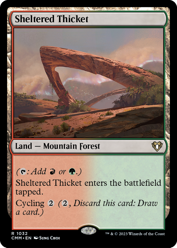 Sheltered Thicket (CMM-1032) - Commander Masters