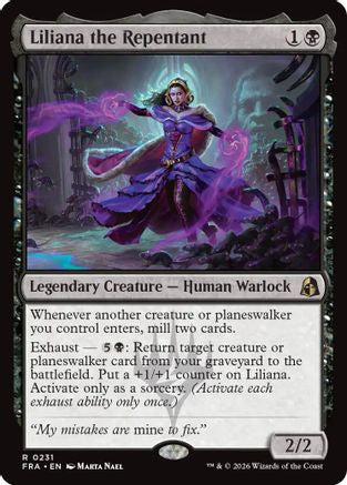 Liliana the Repentant (FRA-231) - Reality Fracture Foil