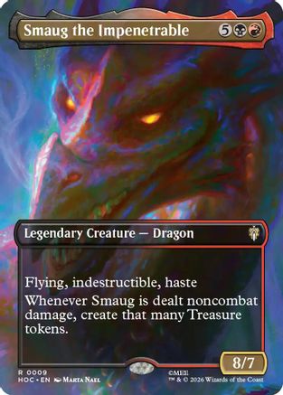 Smaug the Impenetrable (Borderless) (HOC-009) - The Hobbit: Eternal-Legal Foil