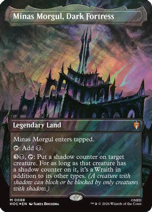 Minas Morgul, Dark Fortress (Borderless) (Surge Foil) (HOC-088) - The Hobbit: Eternal-Legal Foil
