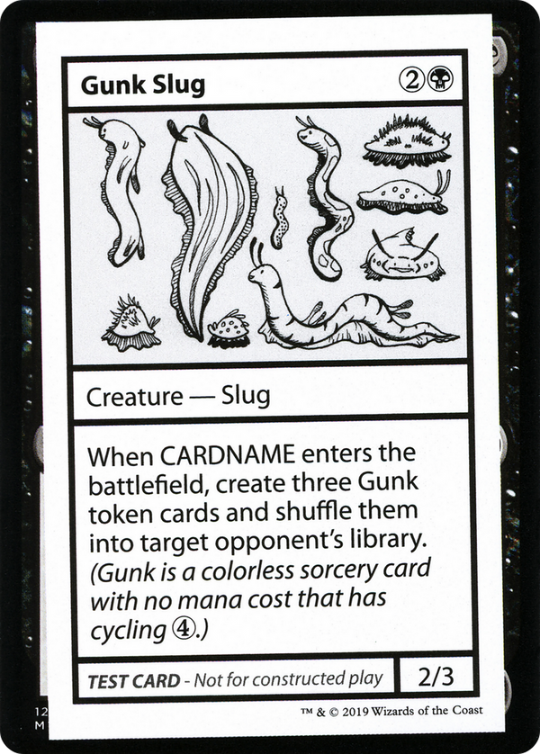 Gunk Slug (No PW Symbol) (CMB1-) - Mystery Booster Playtest Cards 2021