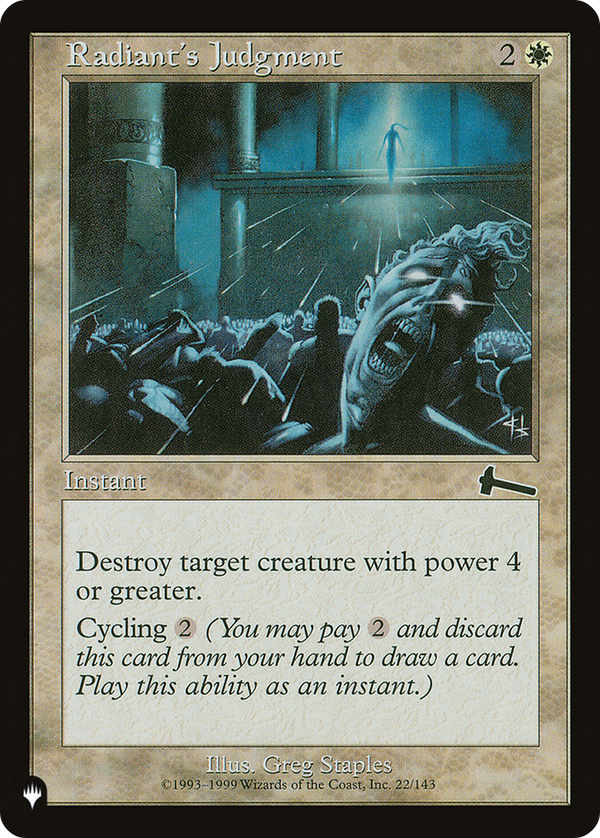 Radiant's Judgment (LIST-ULG-22) - The List