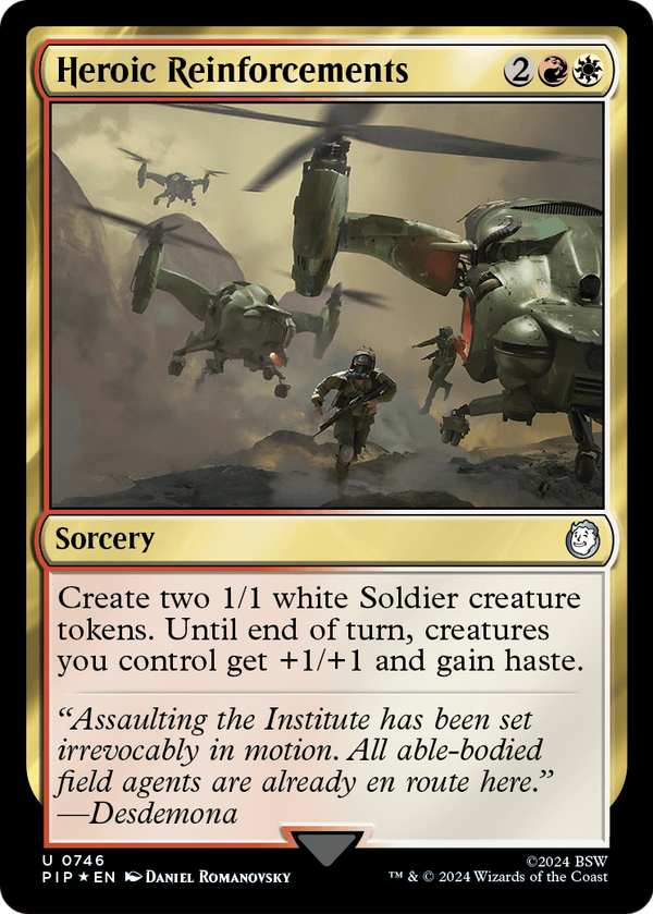 Heroic Reinforcements (Surge Foil) (PIP-746) - Fallout Foil