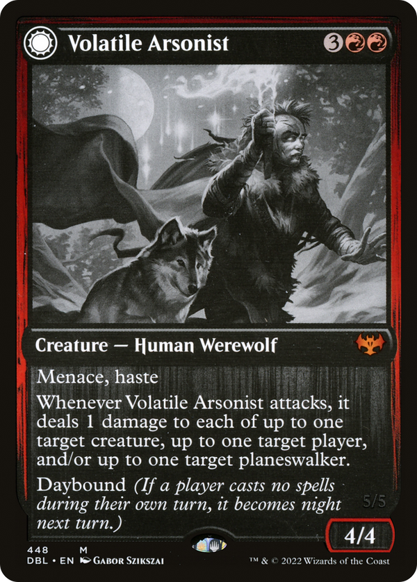 Volatile Arsonist (DBL-448) - Innistrad: Double Feature: (Double Faced Transform) Foil