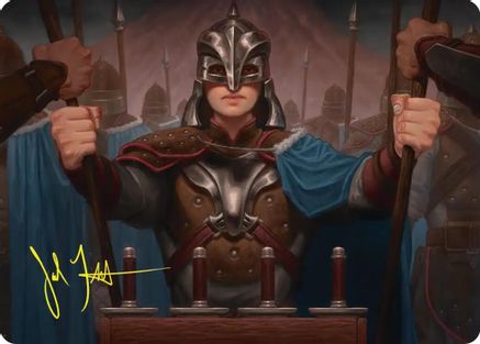 Bard's Attendant Art Card (Gold-Stamped Signature) (ASHOB-050) - Art Series: The Hobbit
