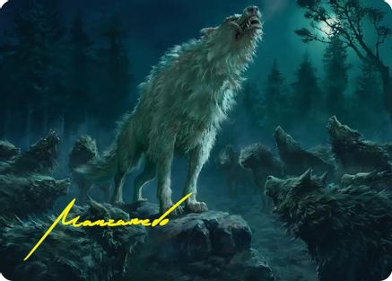Reverent Howl Art Card (Gold-Stamped Signature) (ASHOB-016) - Art Series: The Hobbit