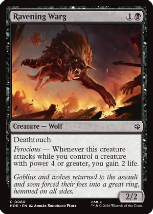 Ravening Warg (HOB-080) - The Hobbit Foil