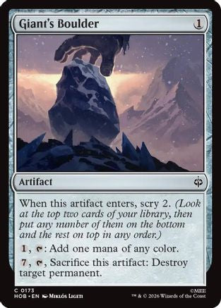 Giant's Boulder (HOB-173) - The Hobbit