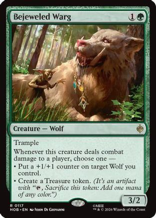 Bejeweled Warg (HOB-117) - The Hobbit Foil