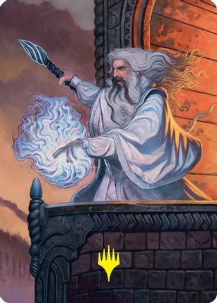 Saruman of Many Colors Art Card (Gold-Stamped) (ASHOB-035) - Art Series: The Hobbit