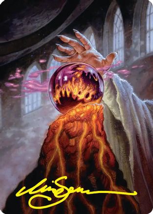 Palantír of Orthanc Art Card (Gold-Stamped Signature) (ASHOB-037) - Art Series: The Hobbit