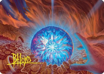 The Arkenstone Art Card (Gold-Stamped Signature) (ASHOB-044) - Art Series: The Hobbit