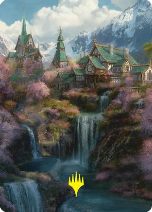 Rivendell Art Card (Gold-Stamped) (ASHOB-040) - Art Series: The Hobbit