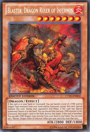 Blaster, Dragon Ruler of Infernos (CT10-EN002) - 2013 Collectors Tins Limited