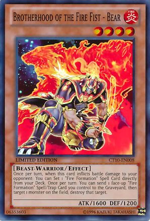 Brotherhood of the Fire Fist - Bear (CT10-EN008) - 2013 Collectors Tins Limited