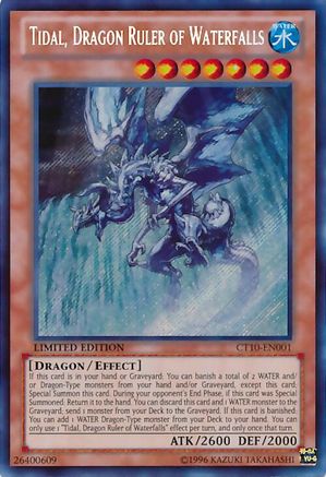 Tidal, Dragon Ruler of Waterfalls (CT10-EN001) - 2013 Collectors Tins Limited